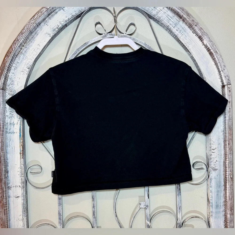 Converse Black Logo Cropped Tee #1039 - Picture 3 of 11